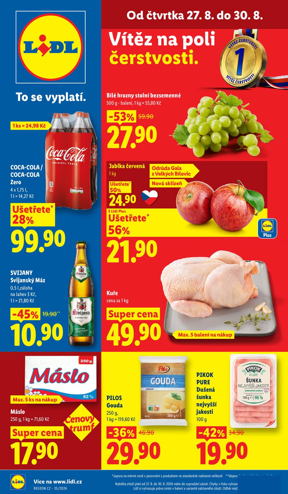 Leták Lidl - Lidl Čtvrtek od 27.8. do 30.8.2026 - strana 1