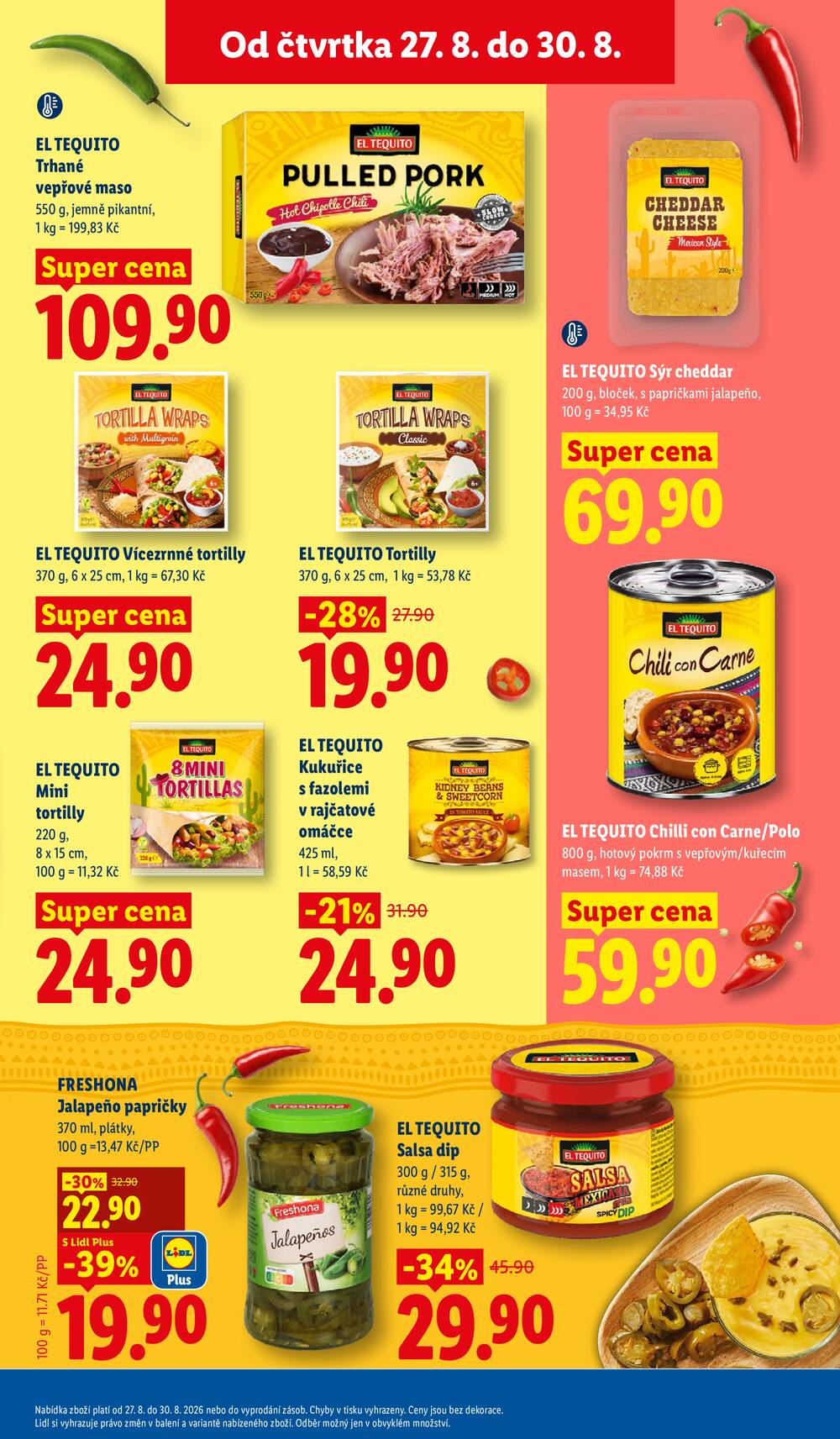 Lidl Čtvrtek od 27.8. do 30.8.2026