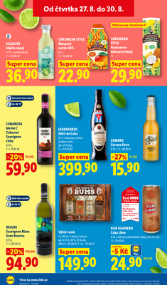 Lidl Čtvrtek od 27.8. do 30.8.2026