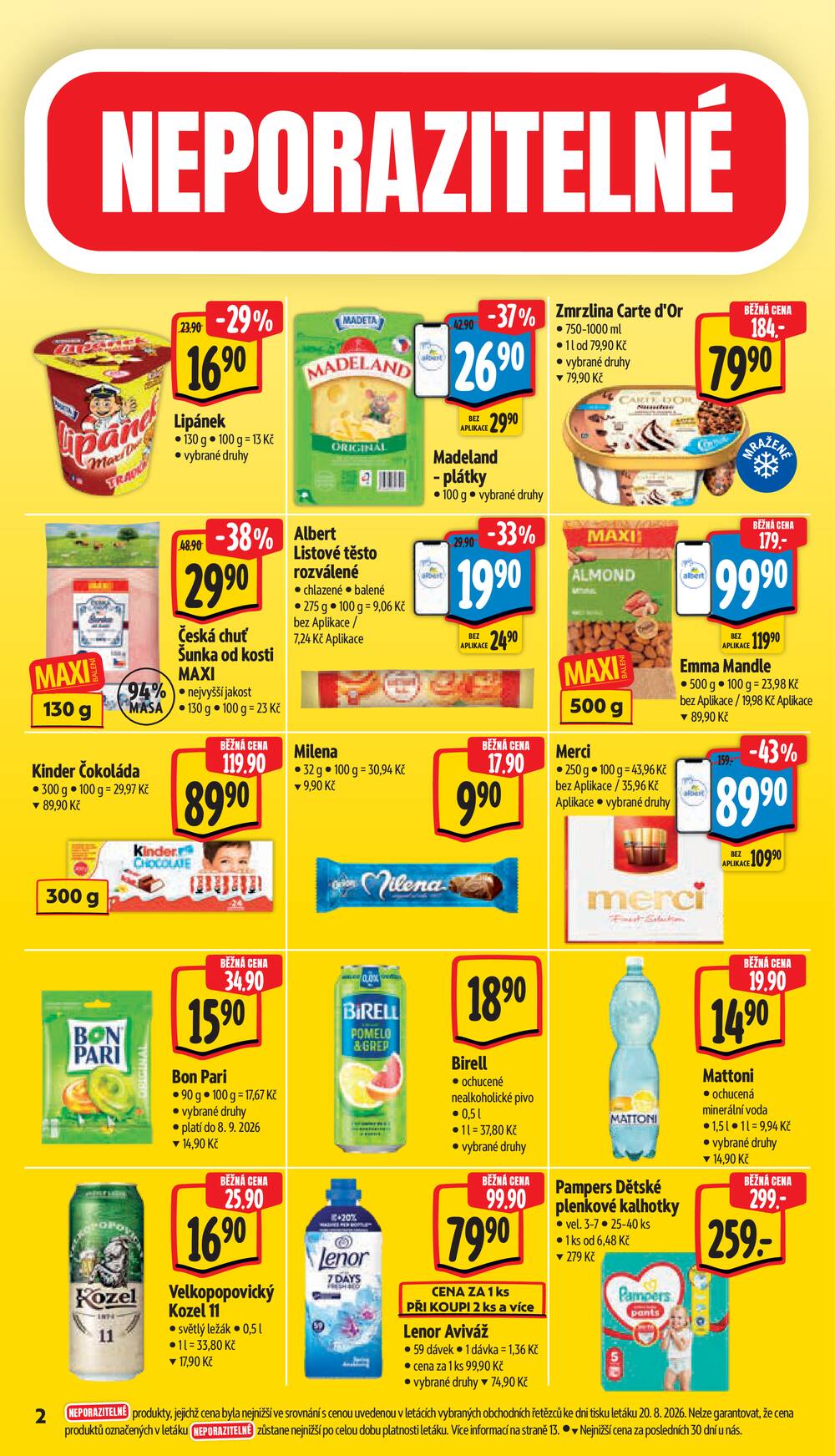 Albert Supermarket od 26.8. do 1.9.2026