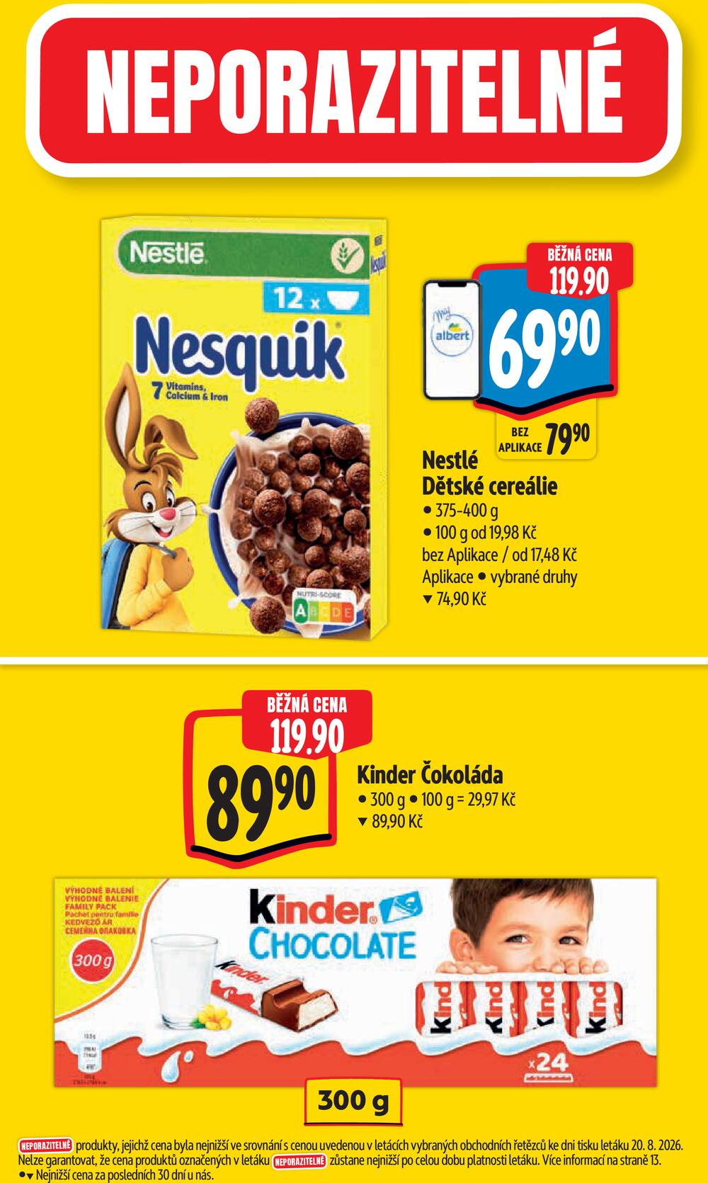Albert Supermarket Jihomoravský od 26.8. do 1.9.2026