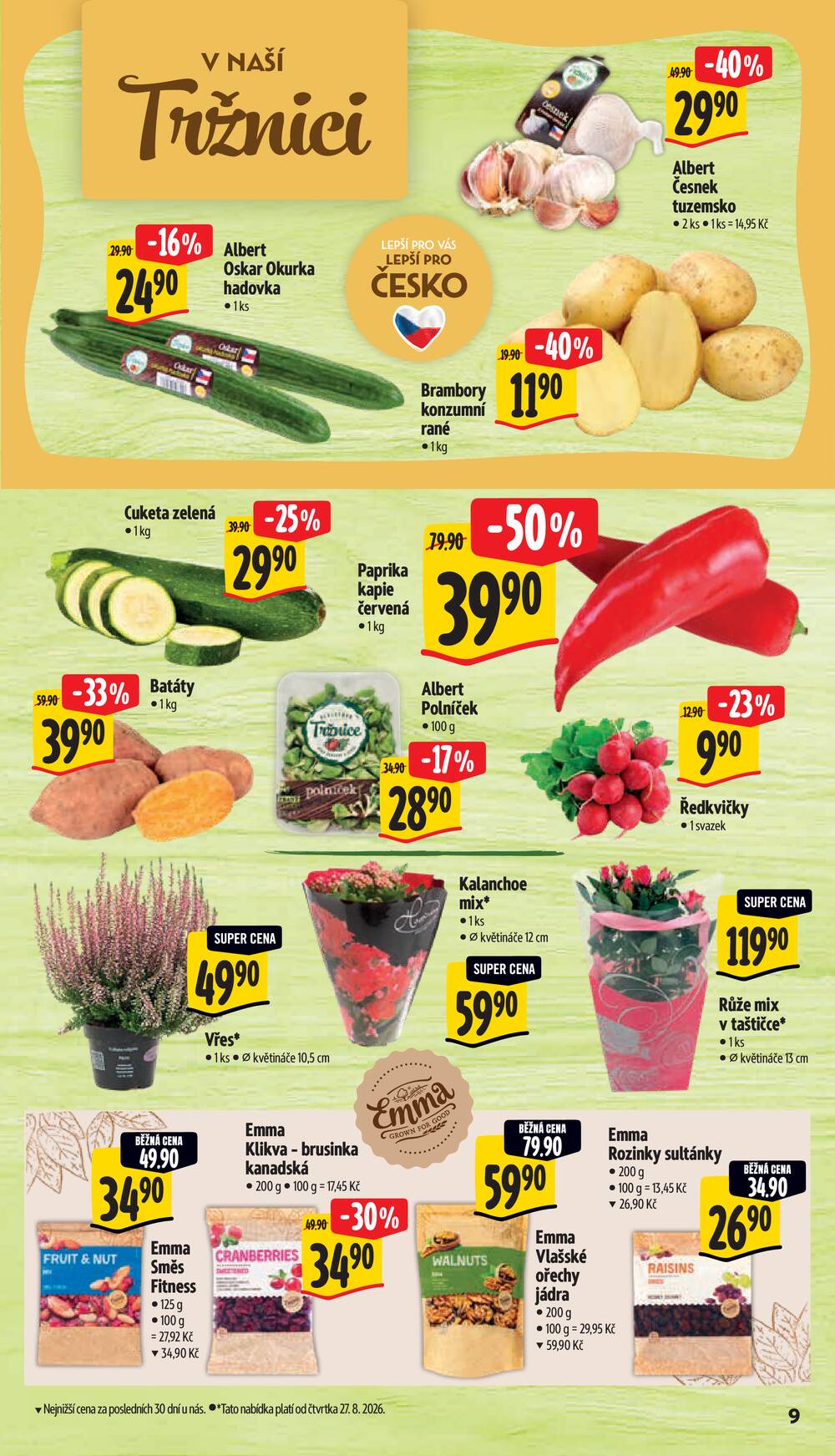 Albert Supermarket Jihomoravský od 26.8. do 1.9.2026