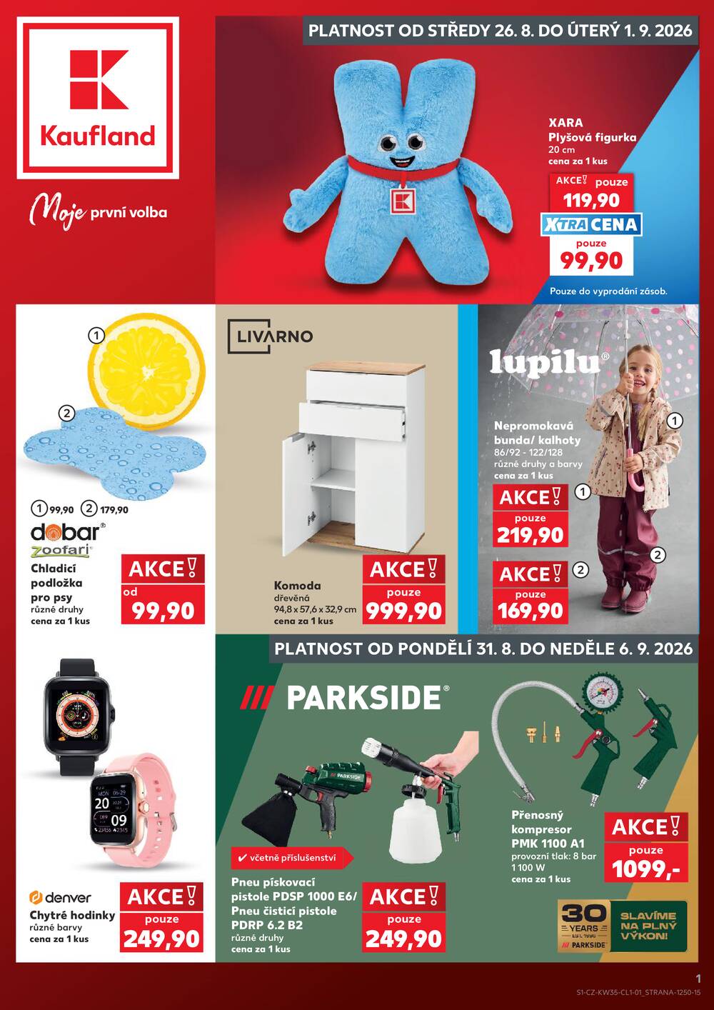 Leták Kaufland - Kaufland - Spotřební zboží - 26.8.-1.9.2026 - strana 1 Leták Kaufland - Kaufland - Spotřební zboží - 26.8.-1.9.2026 - strana 1