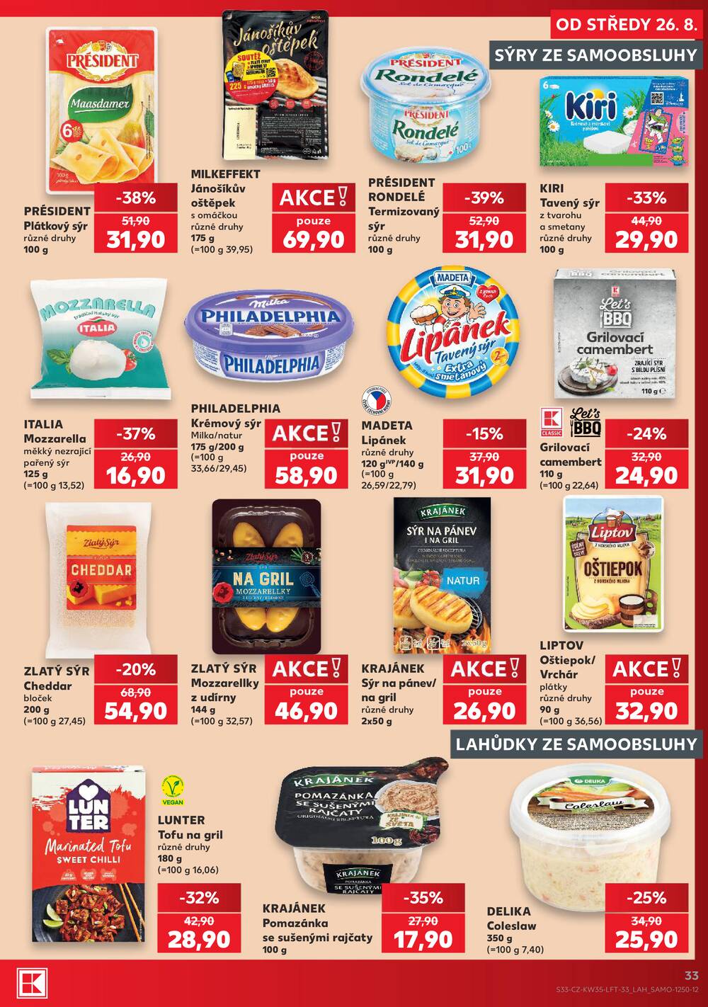 Leták Kaufland - Kaufland 26.8. - 1.9. - Kaufland - Rokycany - strana 33 Leták Kaufland - Kaufland 26.8. - 1.9. - Kaufland - Rokycany - strana 33
