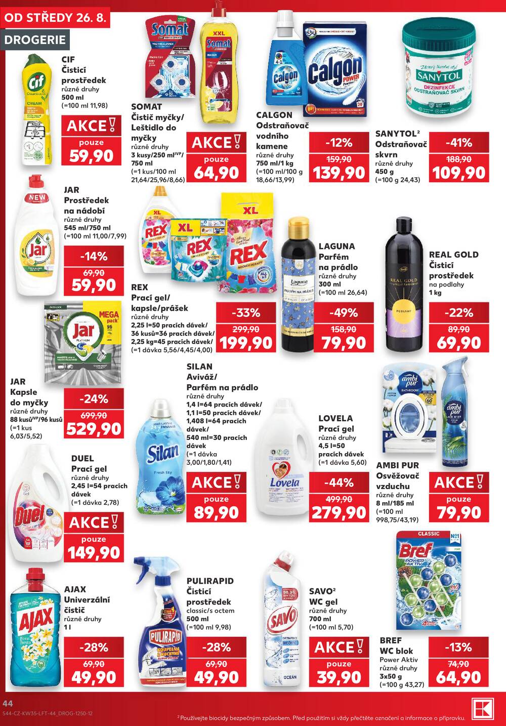 Leták Kaufland - Kaufland 26.8. - 1.9. - Kaufland - Rokycany - strana 44