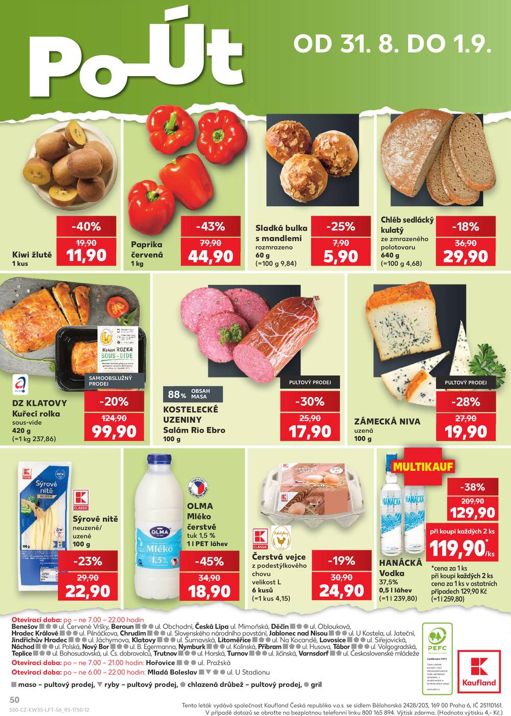 Kaufland 26.8. - 1.9. - Kaufland - Tábor