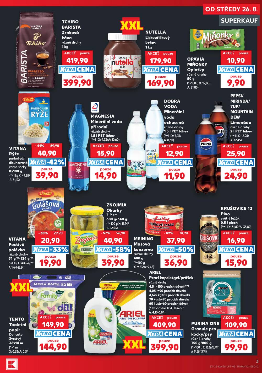 Leták Kaufland - Kaufland 26.8. - 1.9. - Kaufland - Pelhřimov - strana 3 Leták Kaufland - Kaufland 26.8. - 1.9. - Kaufland - Pelhřimov - strana 3