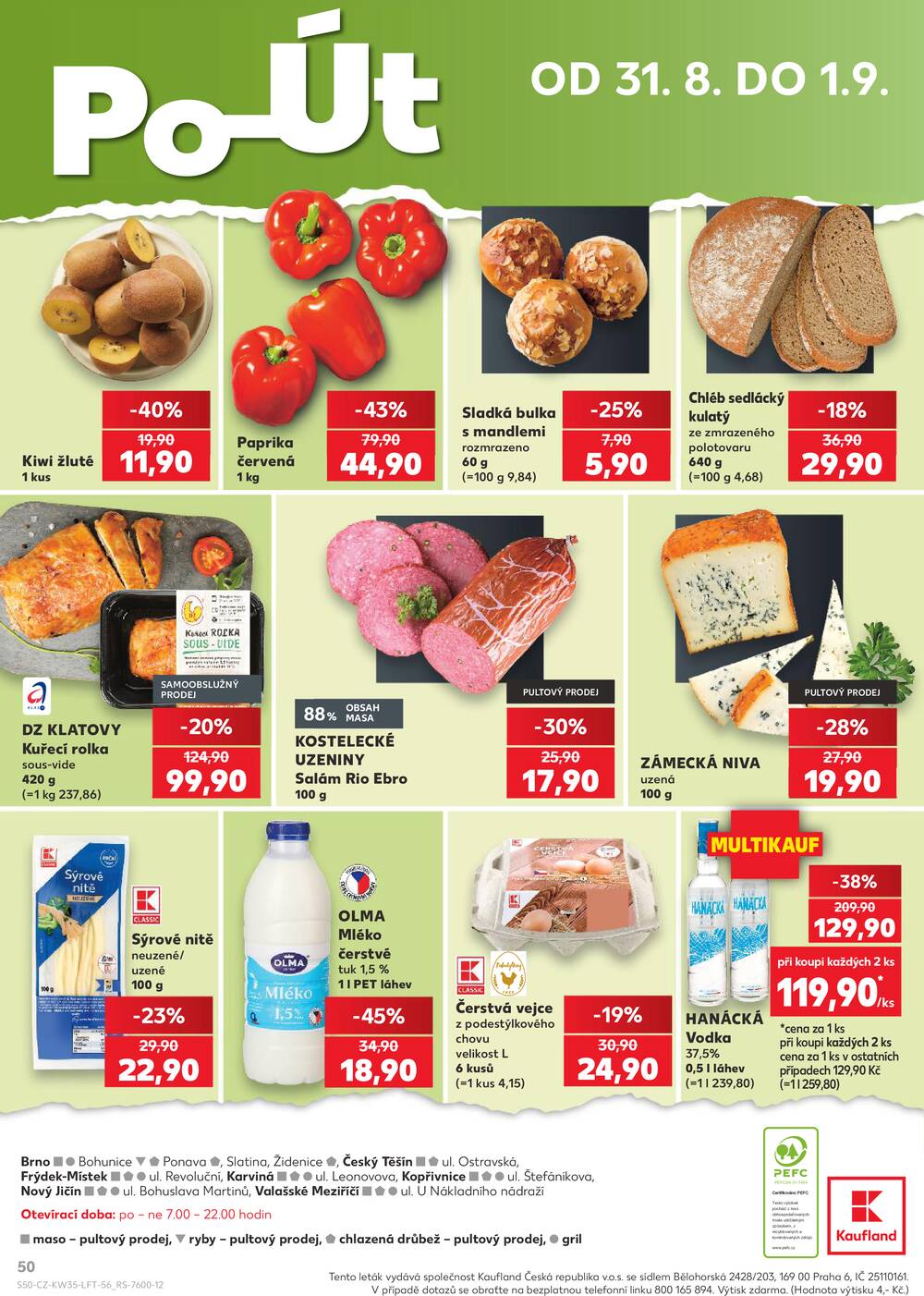 Kaufland 26.8. - 1.9. - Kaufland - Brno - Slatina
