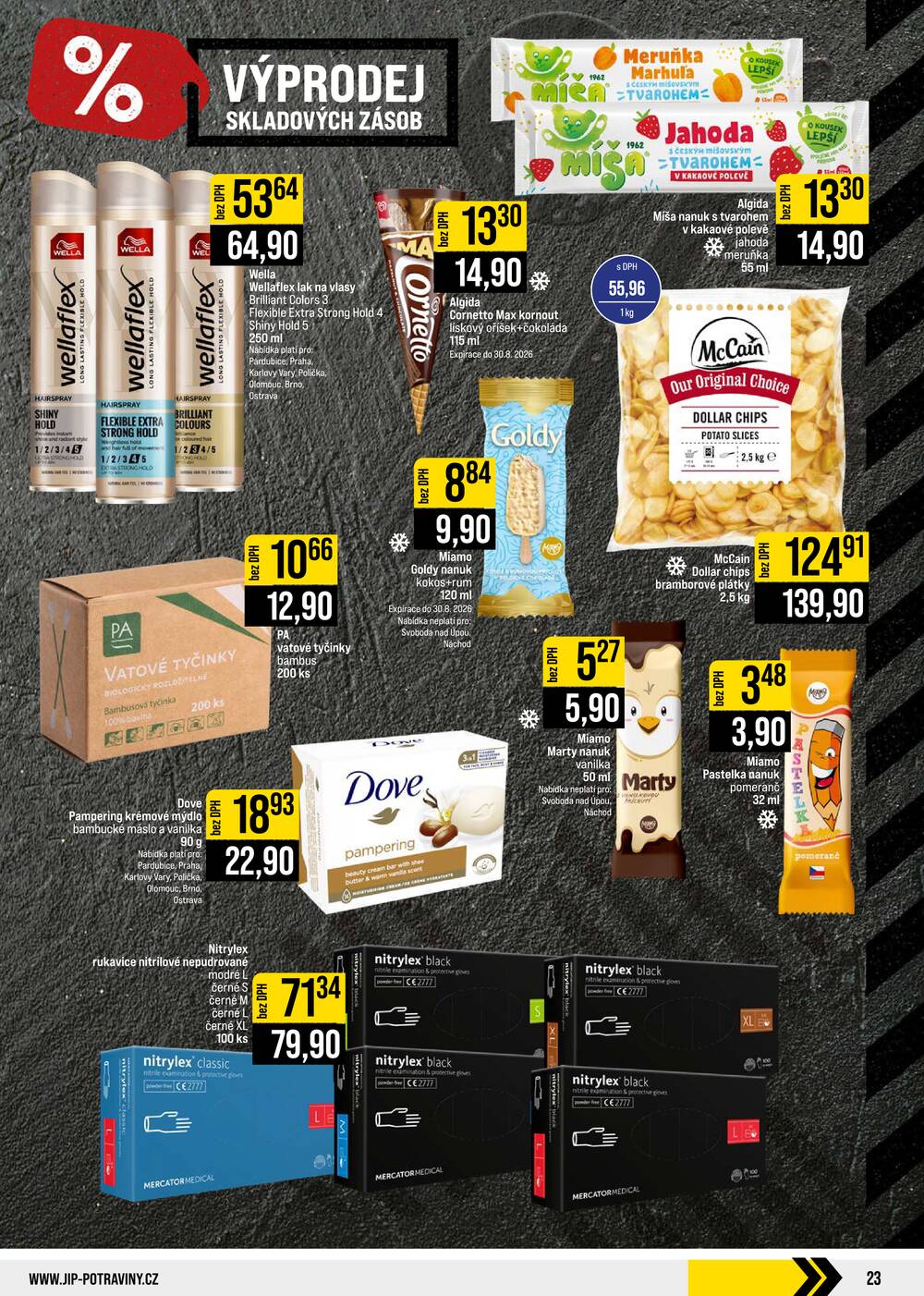 Leták JIP - JIP Cash & Carry České Budějovice, Most, Náchod, Polička, Sušice a Svoboda nad Úpou od 26.8. do 1.9.2026 - strana 23