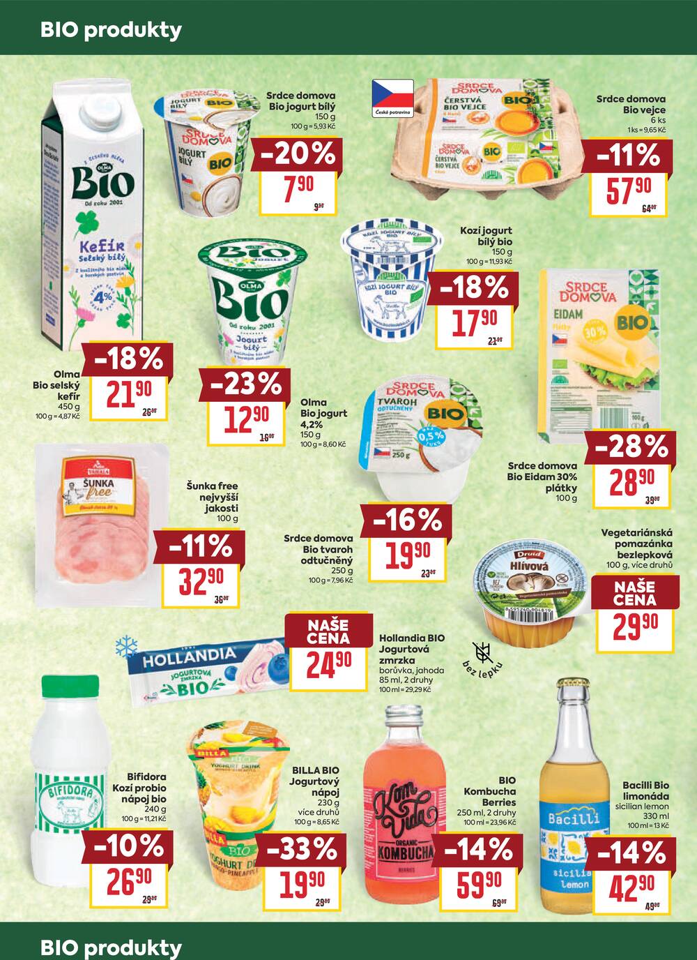 Billa katalog Bio od 2.9. do 29.9.2026