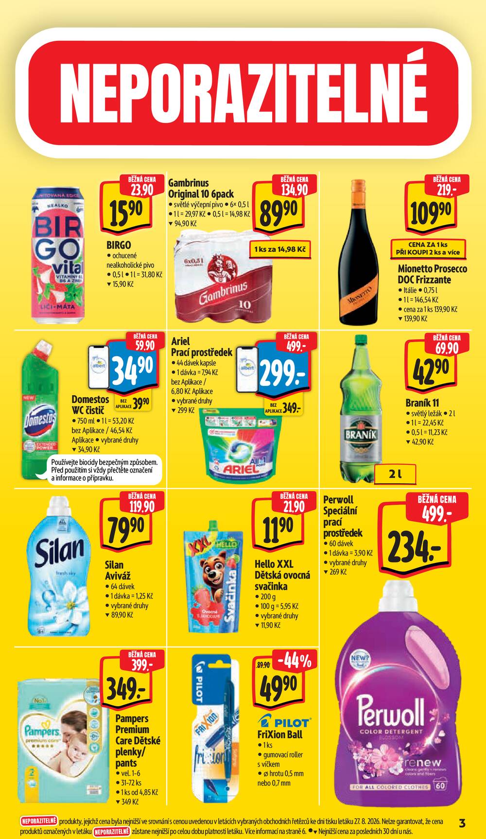 Albert Supermarket od 2.9. do 8.9.2026