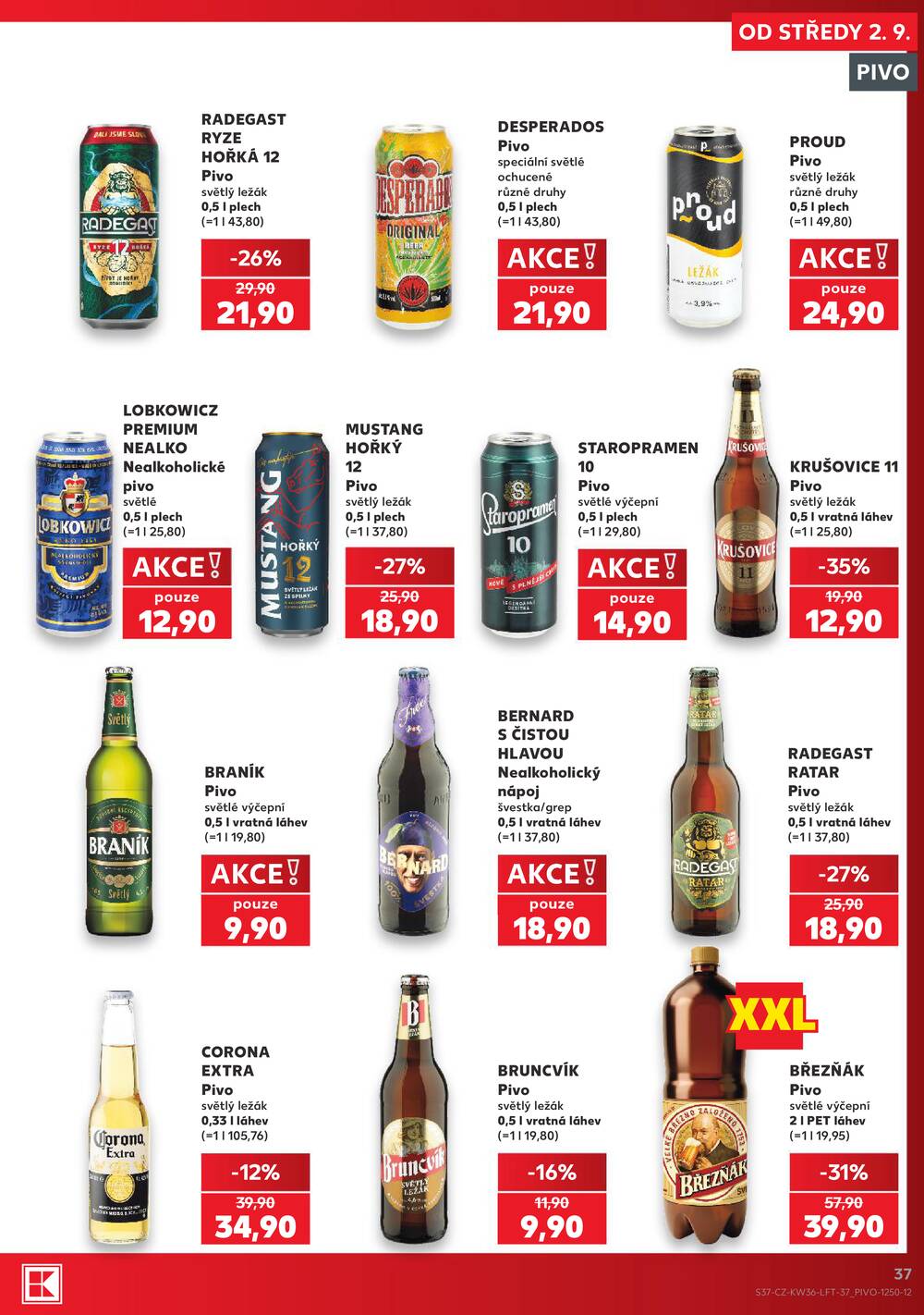 Leták Kaufland - Kaufland 2.9. - 8.9. - Kaufland - Teplice - strana 37