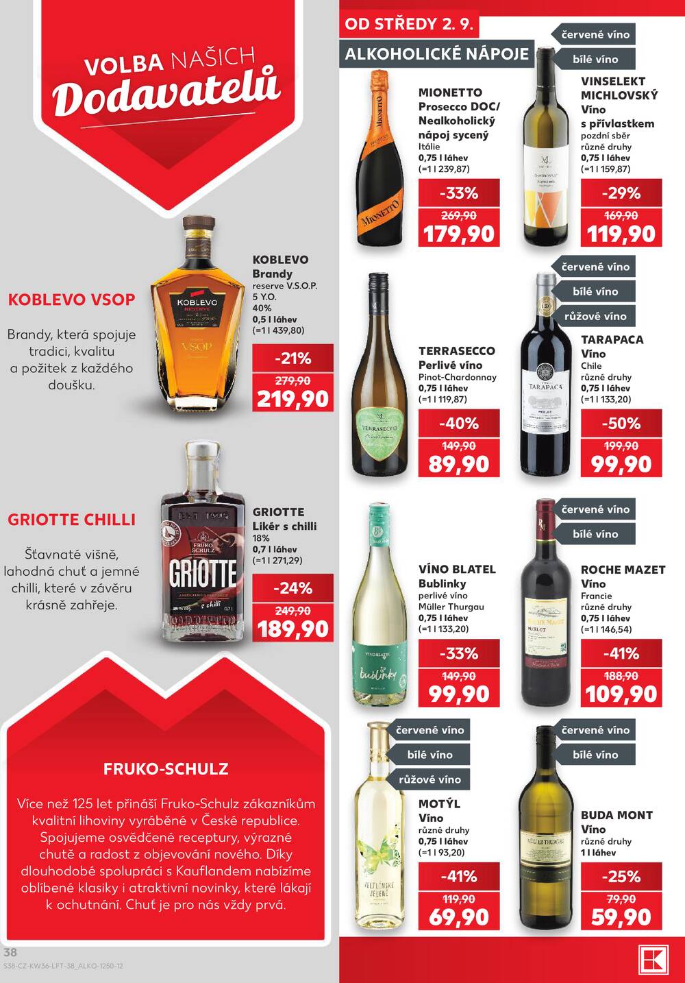 Leták Kaufland - Kaufland 2.9. - 8.9. - Kaufland - Teplice - strana 38