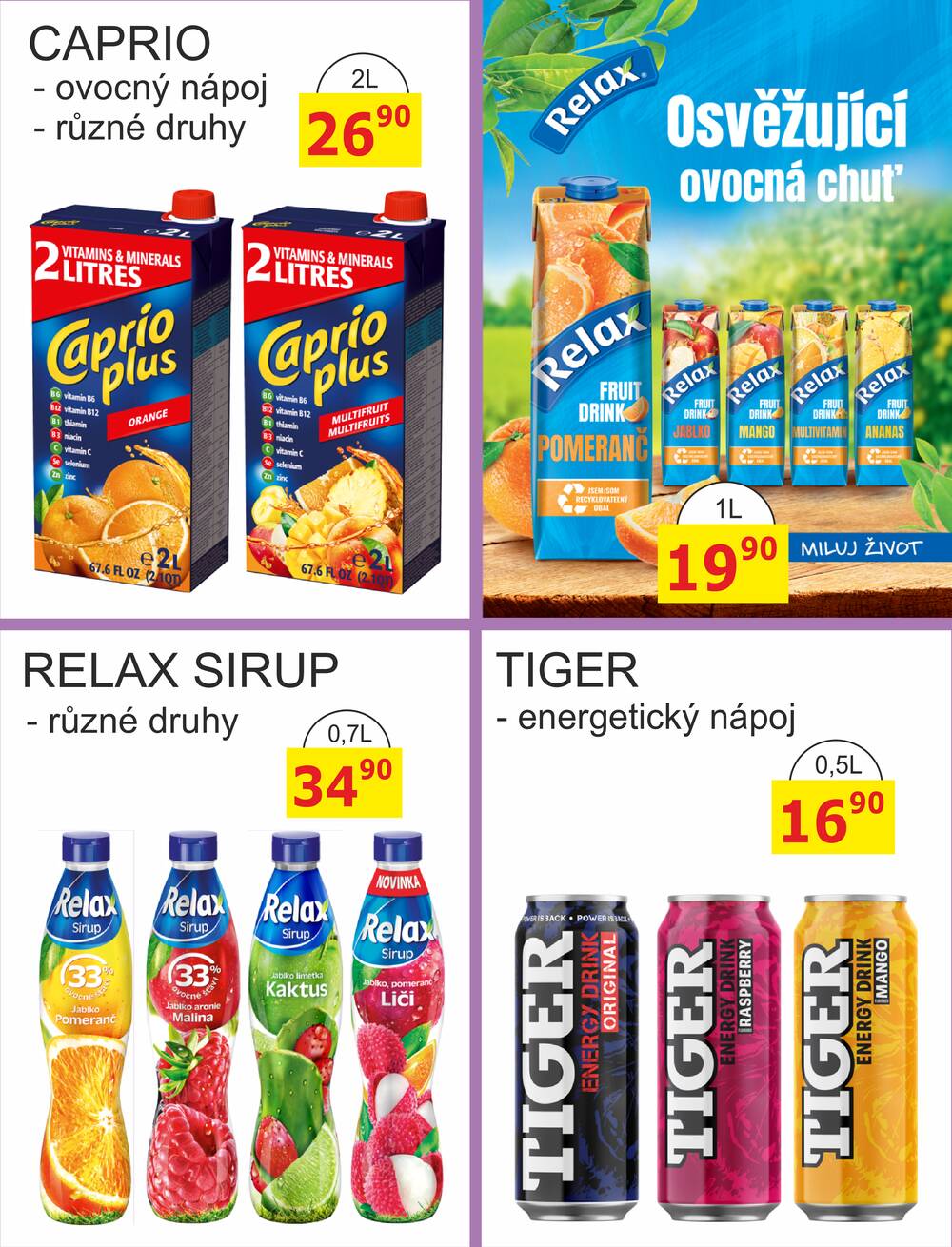 BENE Nápoje od 1.9. do 30.9.2026