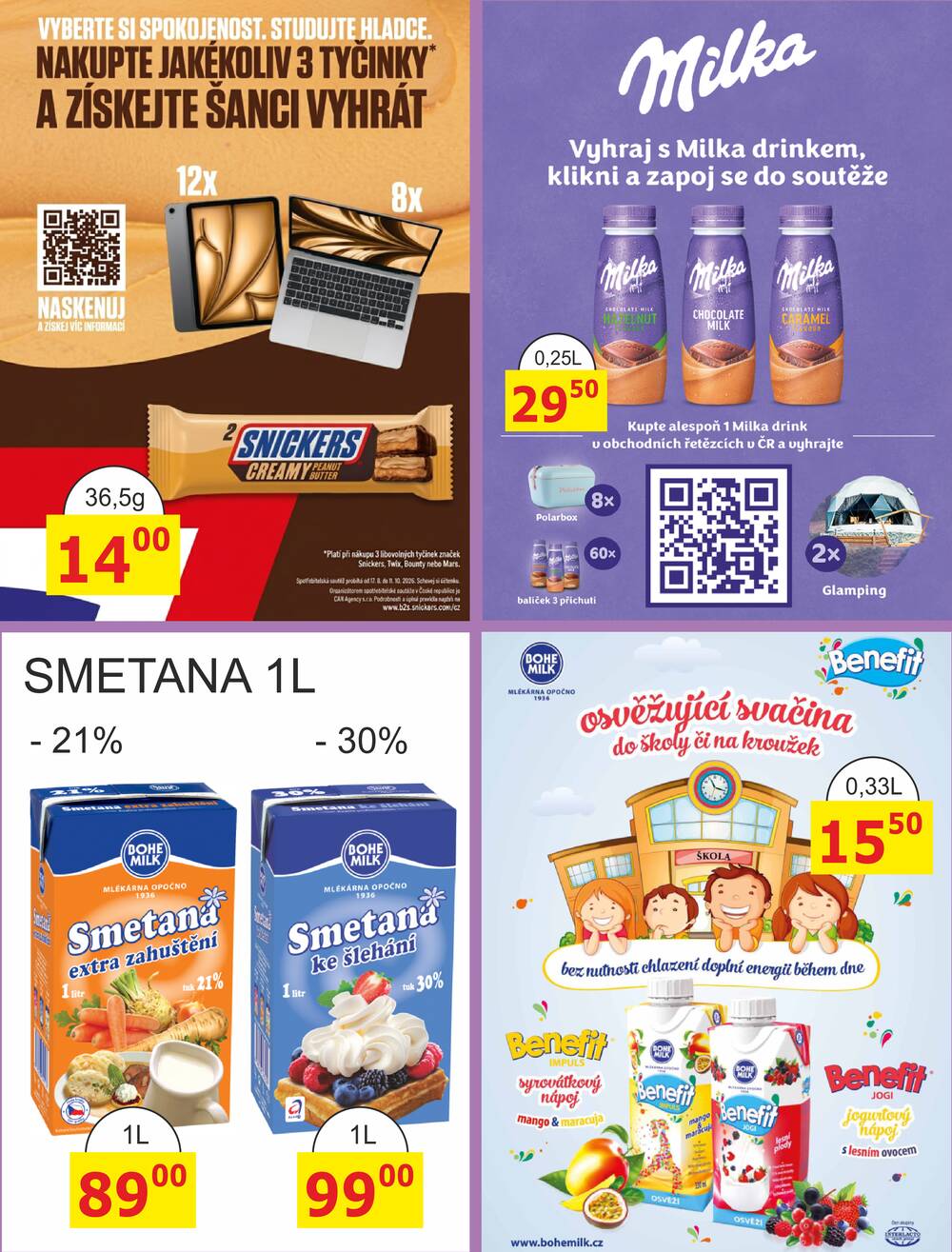 BENE Nápoje od 1.9. do 30.9.2026