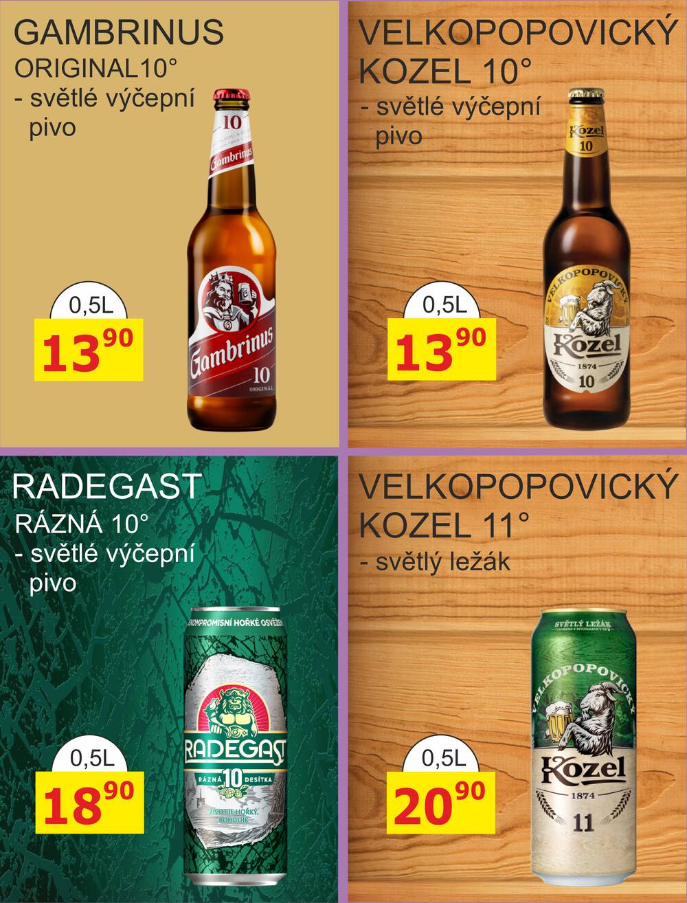 BENE Nápoje od 1.9. do 30.9.2026