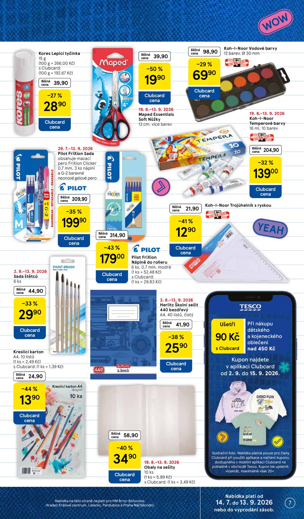Tesco hypermarkety od 2.9. do 8.9.2026