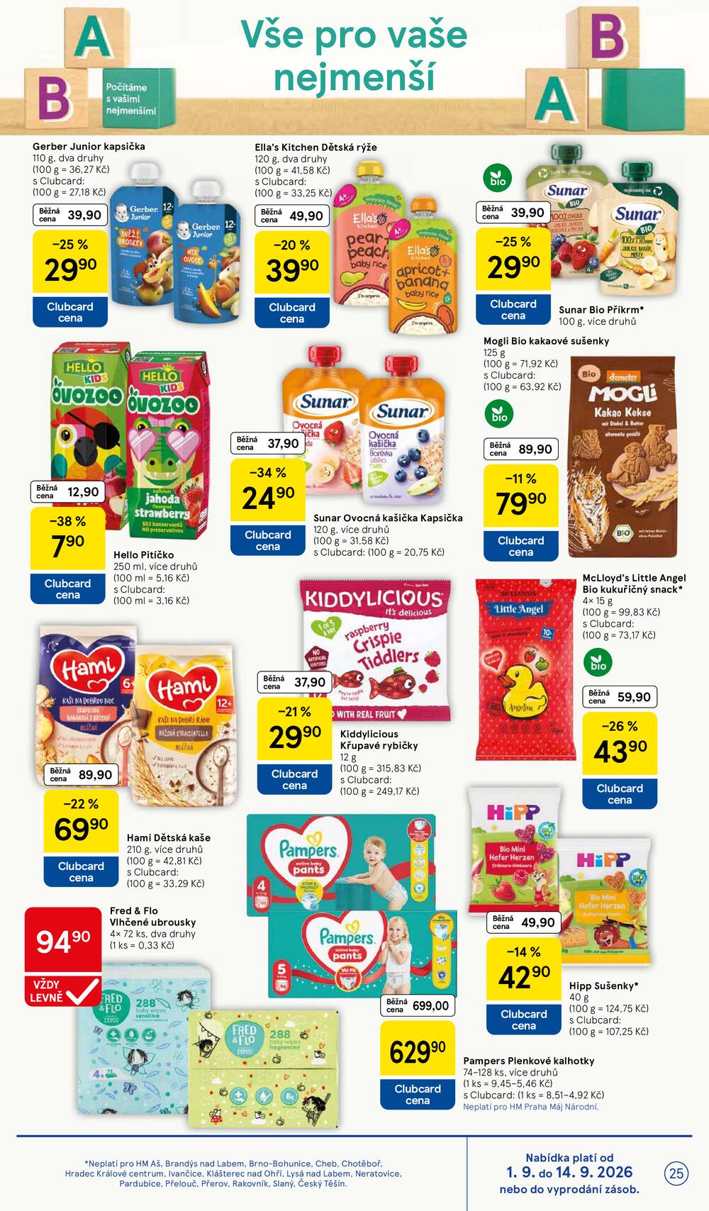 Tesco hypermarkety od 2.9. do 8.9.2026