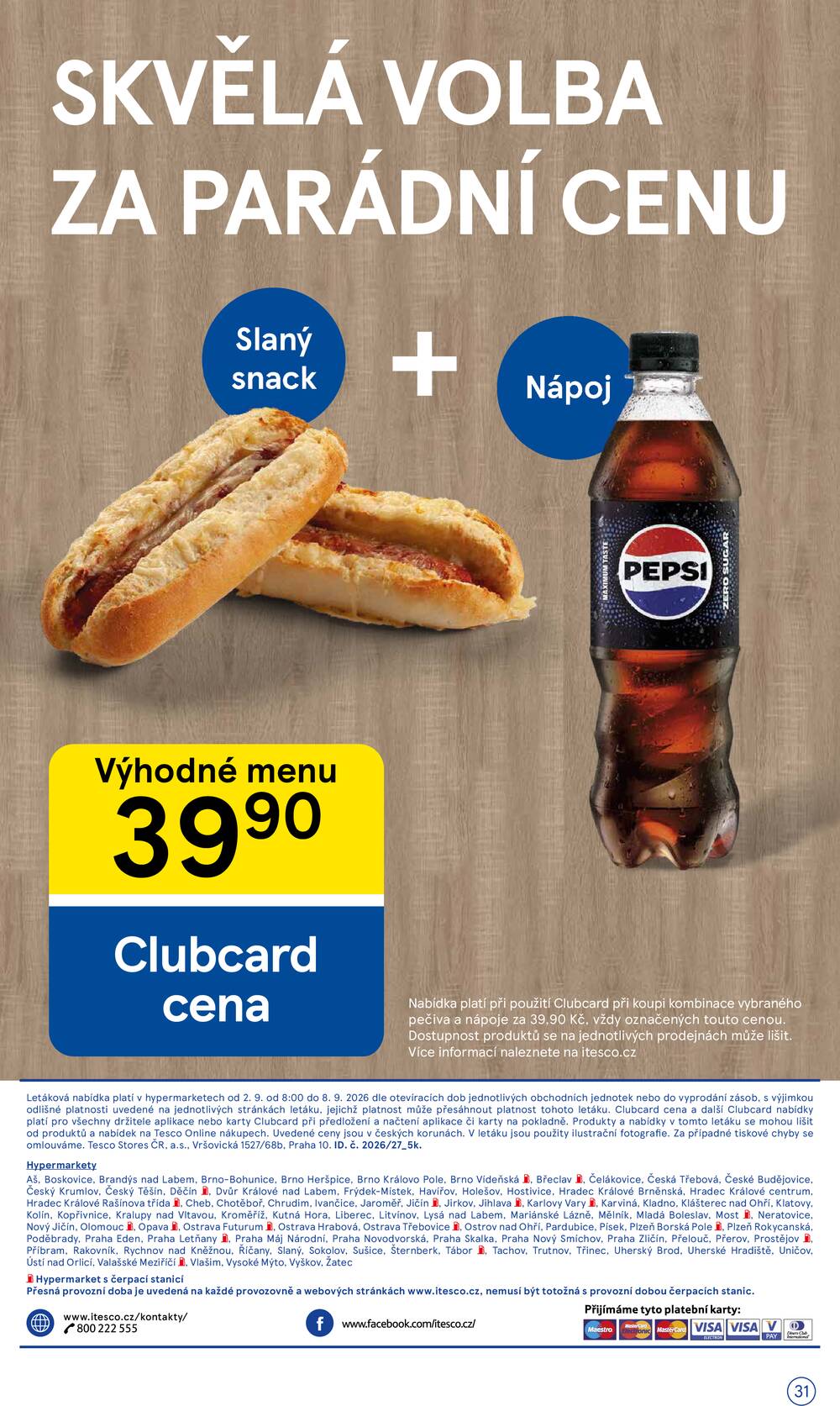 Tesco hypermarkety od 2.9. do 8.9.2026