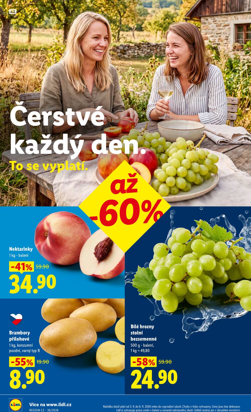 Lidl Čtvrtek od 3.9. do 6.9.2026