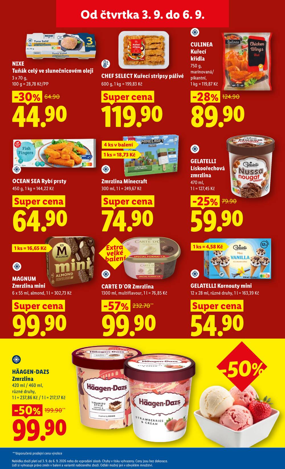 Lidl Čtvrtek od 3.9. do 6.9.2026