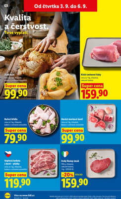 Lidl Čtvrtek od 3.9. do 6.9.2026