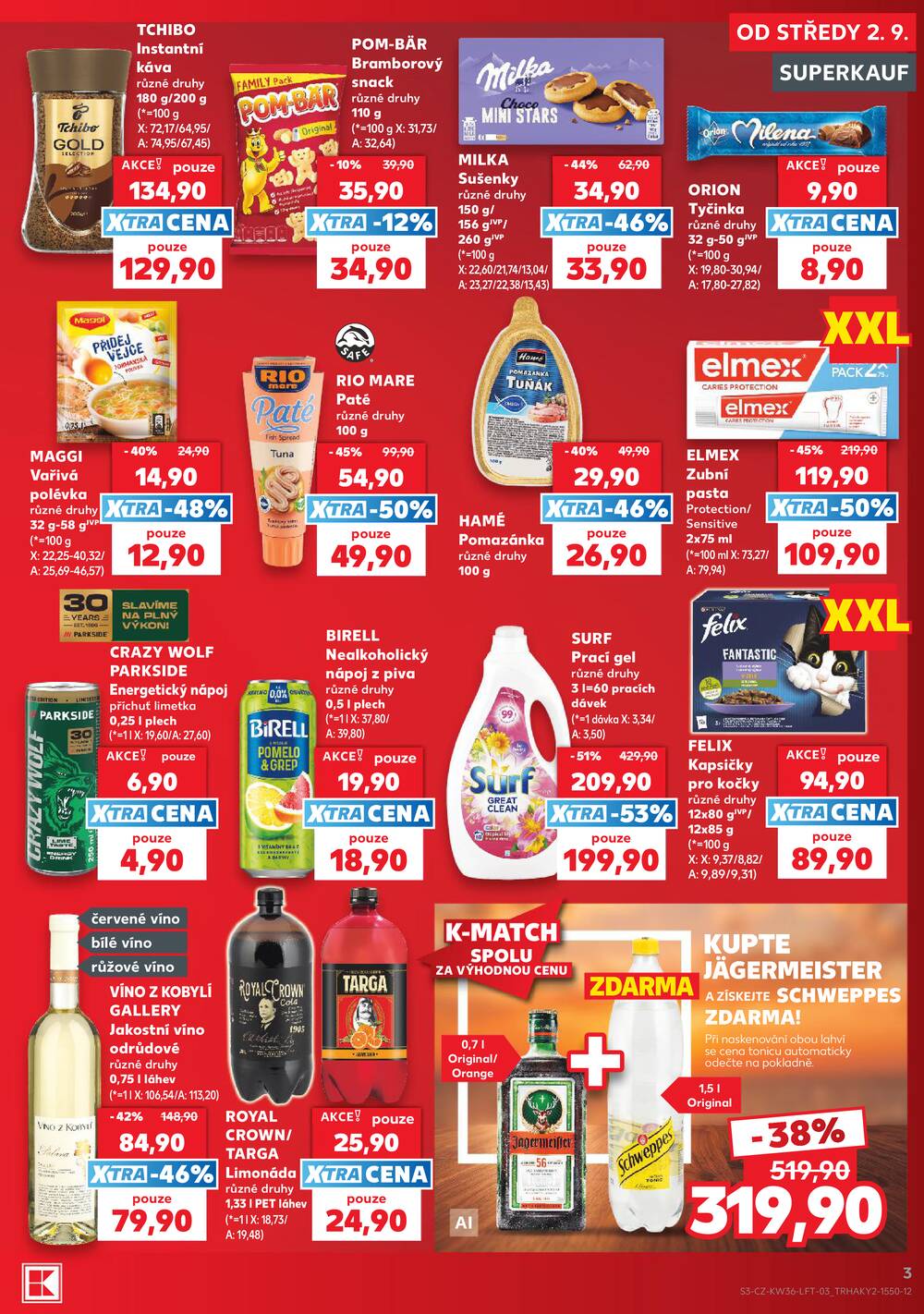 Kaufland 2.9. - 8.9. - Kaufland - Hustopeče (Brněnská)