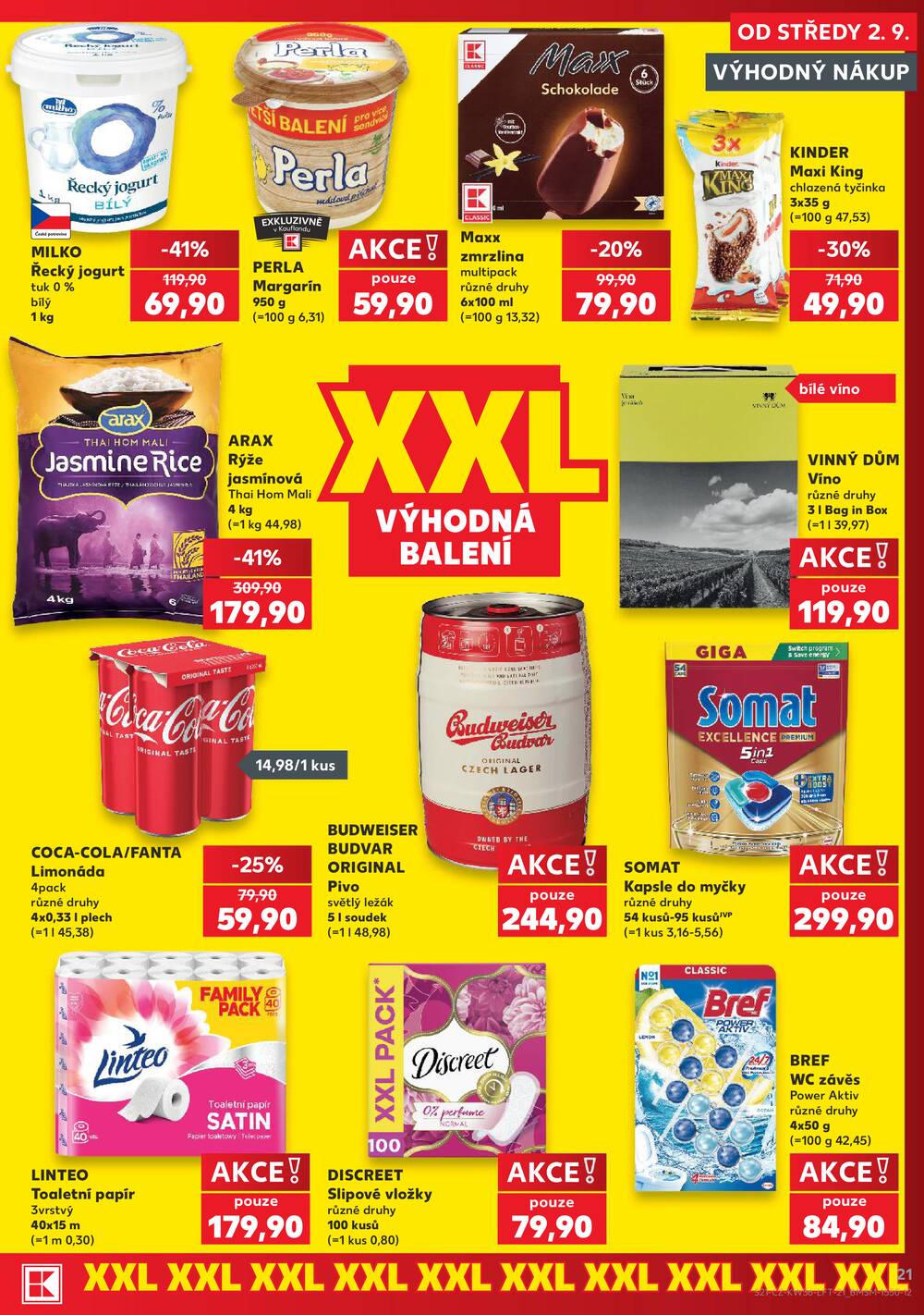 Leták Kaufland - Kaufland 2.9. - 8.9. - Kaufland - Pelhřimov - strana 21