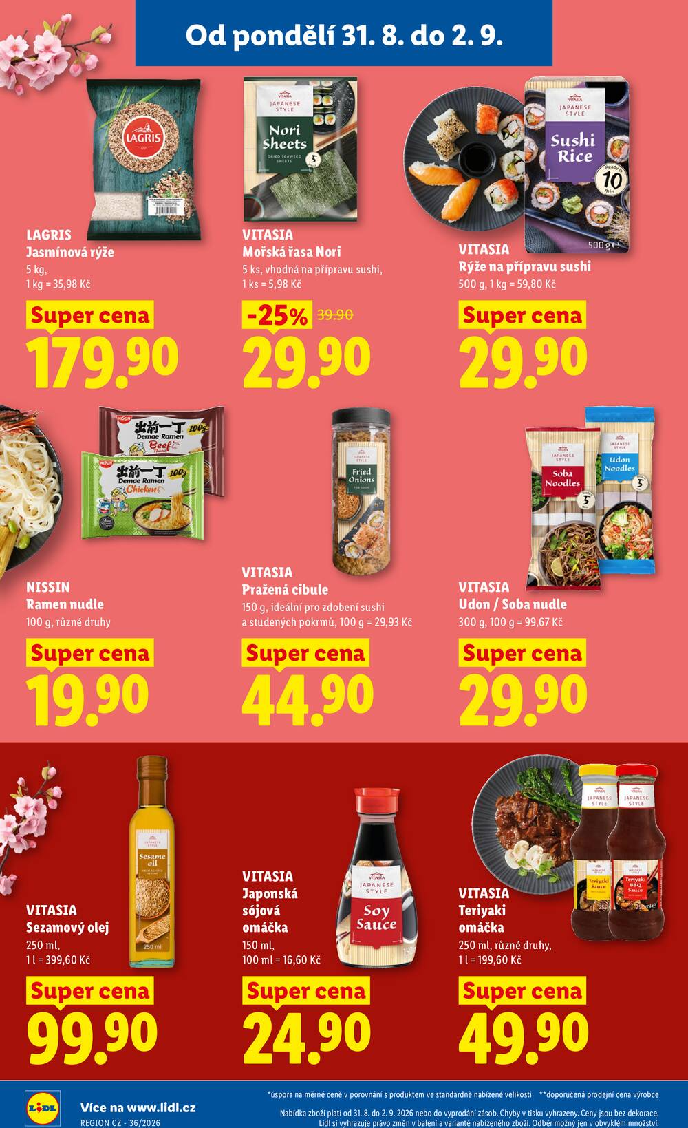 Lidl od 31.8. do 2.9.2026