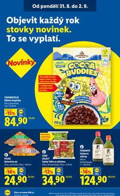 Lidl od 31.8. do 2.9.2026