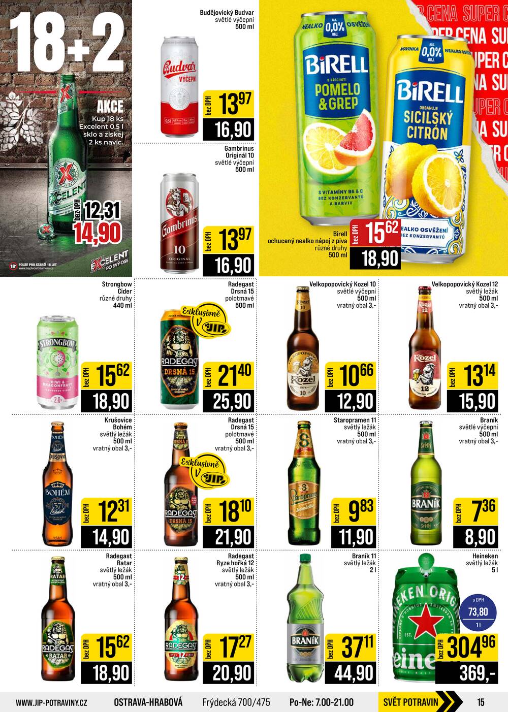 Leták JIP - JIP Cash & Carry Brno, Praha, Ostrava, Jilemnice, Pardubice, Ostrava, Karlovy Vary, Olomouc a Zlín od 2.9. do 8.9.2026 - strana 15 Leták JIP - JIP Cash & Carry Brno, Praha, Ostrava, Jilemnice, Pardubice, Ostrava, Karlovy Vary, Olomouc a Zlín od 2.9. do 8.9.2026 - strana 15
