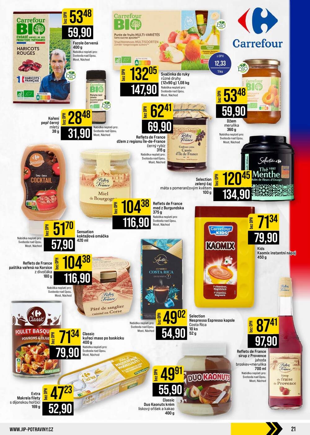 JIP Cash & Carry České Budějovice, Most, Náchod, Polička, Sušice a Svoboda nad Úpou od 2.9. do 8.9.2026