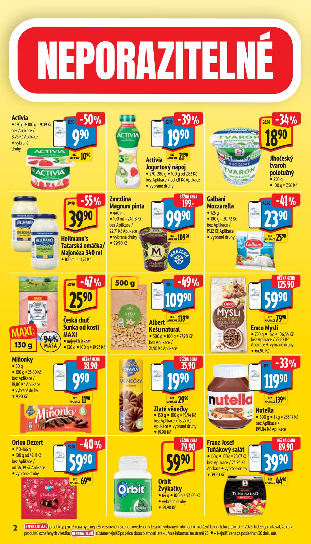 Albert Supermarket od 9.9. do 15.9.2026