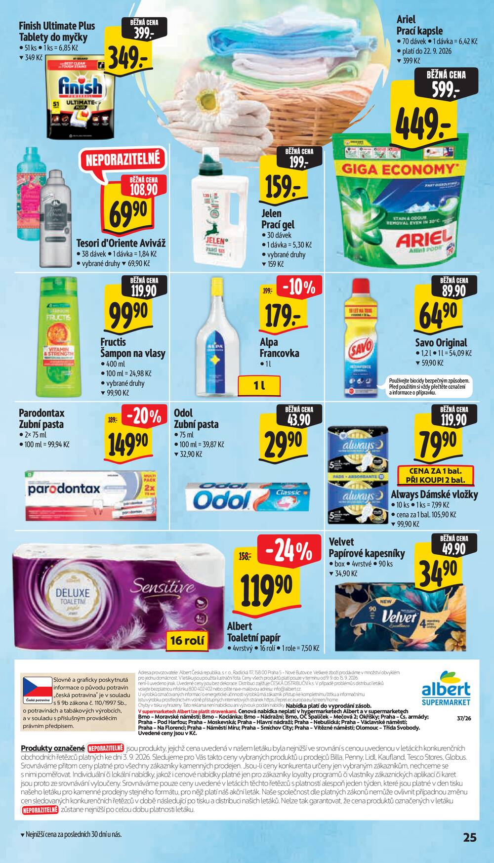 Leták Albert - Albert Supermarket od 9.9. do 15.9.2026 - strana 29 Leták Albert - Albert Supermarket od 9.9. do 15.9.2026 - strana 29
