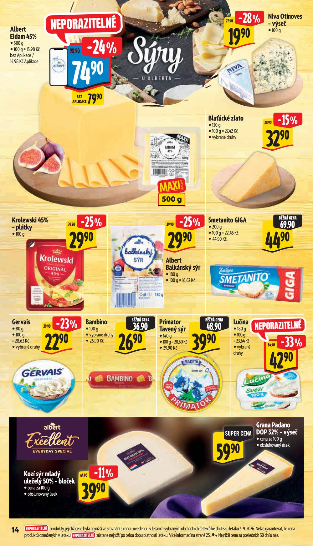 Albert Supermarket Jihomoravský od 9.9. do 15.9.2026