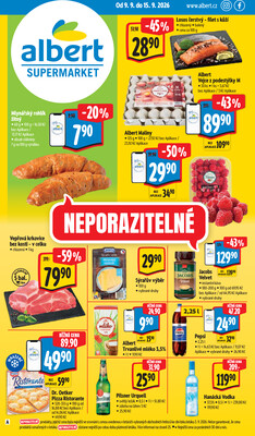 Leták Albert Supermarket Jihomoravský od 9.9. do 15.9.2026