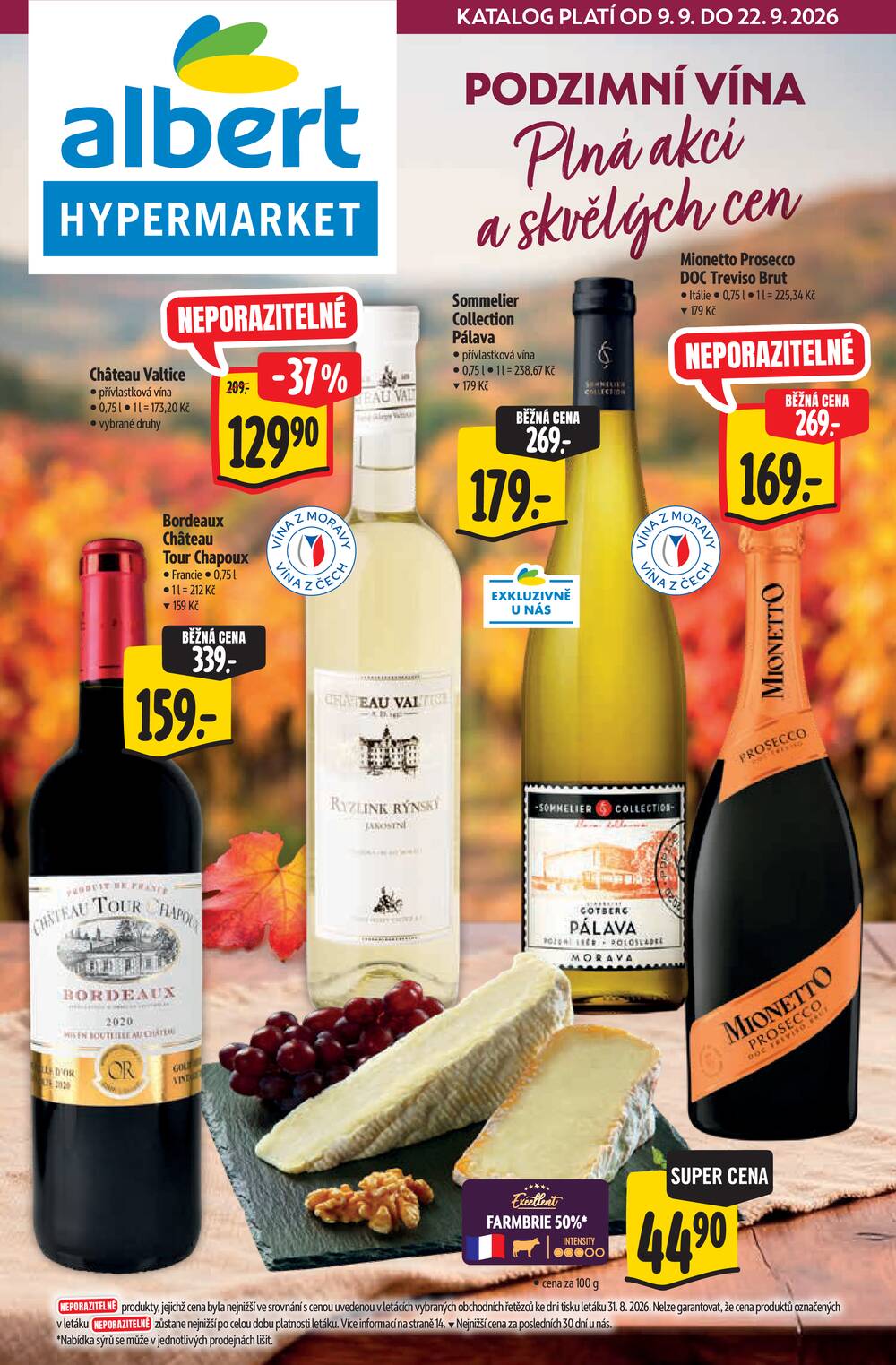 Leták Albert - Albert  Hypermarket katalog Víno od 9.9. do 22.9.2026 - strana 1