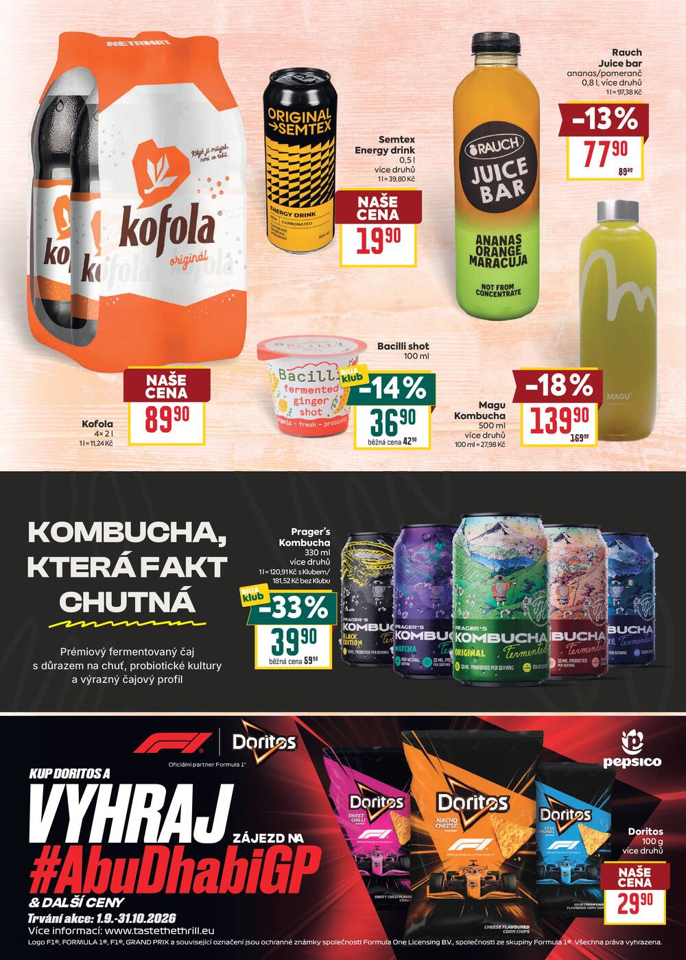 Billa Podzimní nápoje  od 9.9. do 22.9.2026