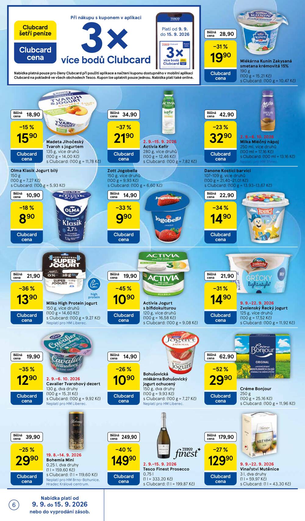 Leták Tesco - Tesco hypermarkety od 9.9. do 15.9.2026 - strana 6