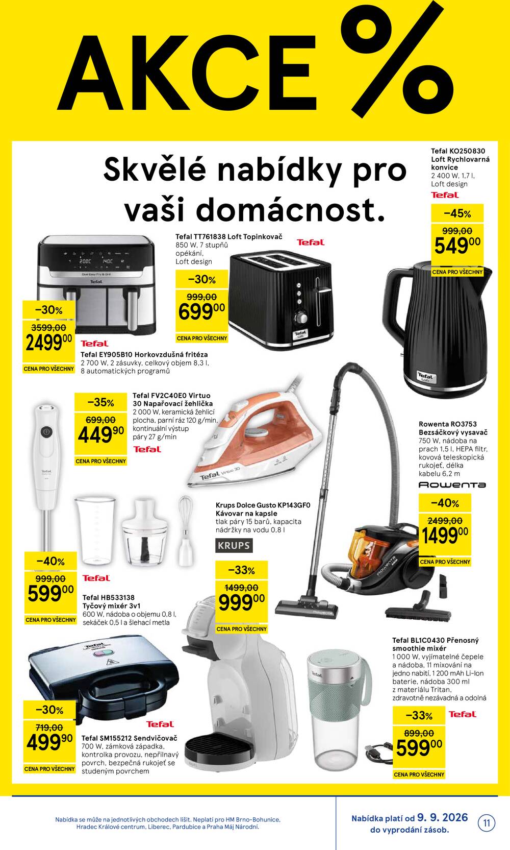 Leták Tesco - Tesco hypermarkety od 9.9. do 15.9.2026 - strana 11 Leták Tesco - Tesco hypermarkety od 9.9. do 15.9.2026 - strana 11