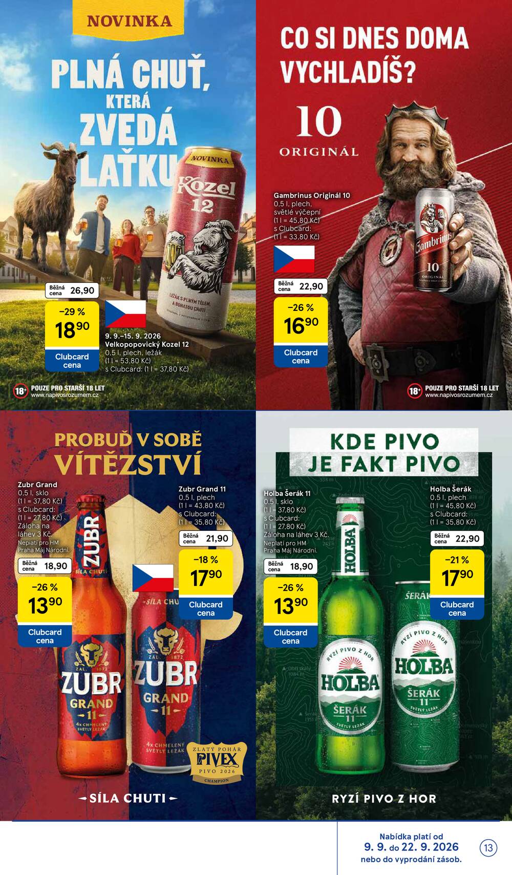 Leták Tesco - Tesco hypermarkety od 9.9. do 15.9.2026 - strana 13 Leták Tesco - Tesco hypermarkety od 9.9. do 15.9.2026 - strana 13