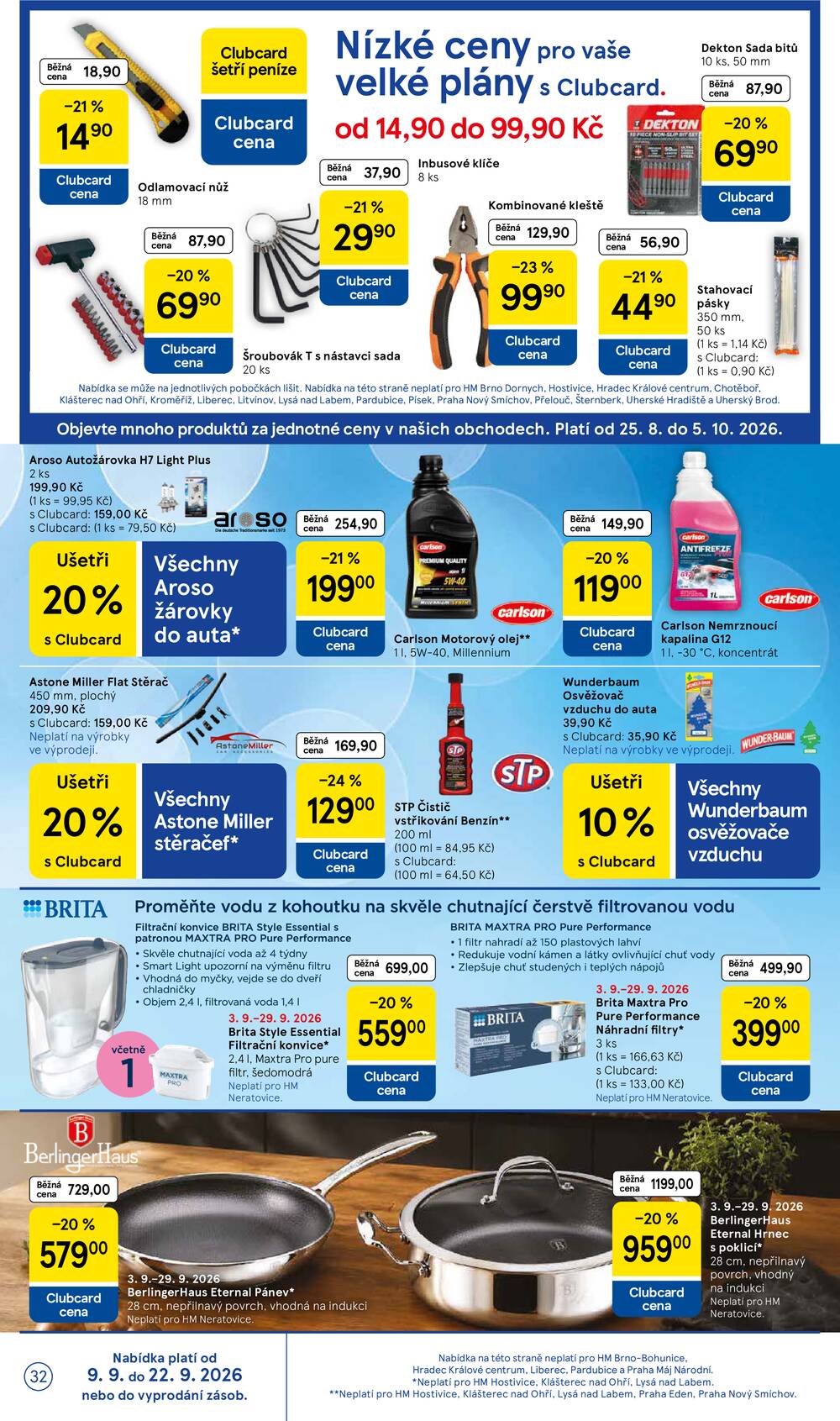 Leták Tesco - Tesco hypermarkety od 9.9. do 15.9.2026 - strana 32
