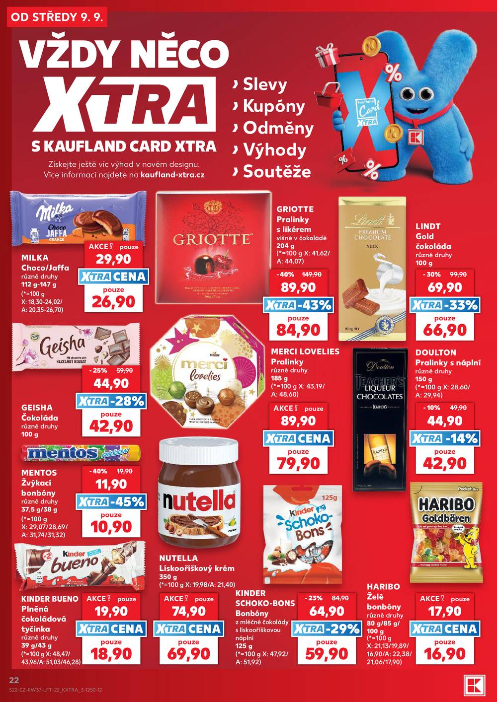 Leták Kaufland - Kaufland 9.9. - 15.9. - Kaufland - Praha 6 (Podbaba) - strana 22