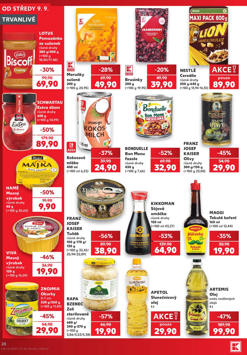 Leták Kaufland - Kaufland 9.9. - 15.9. - Kaufland - Praha 6 (Podbaba) - strana 28