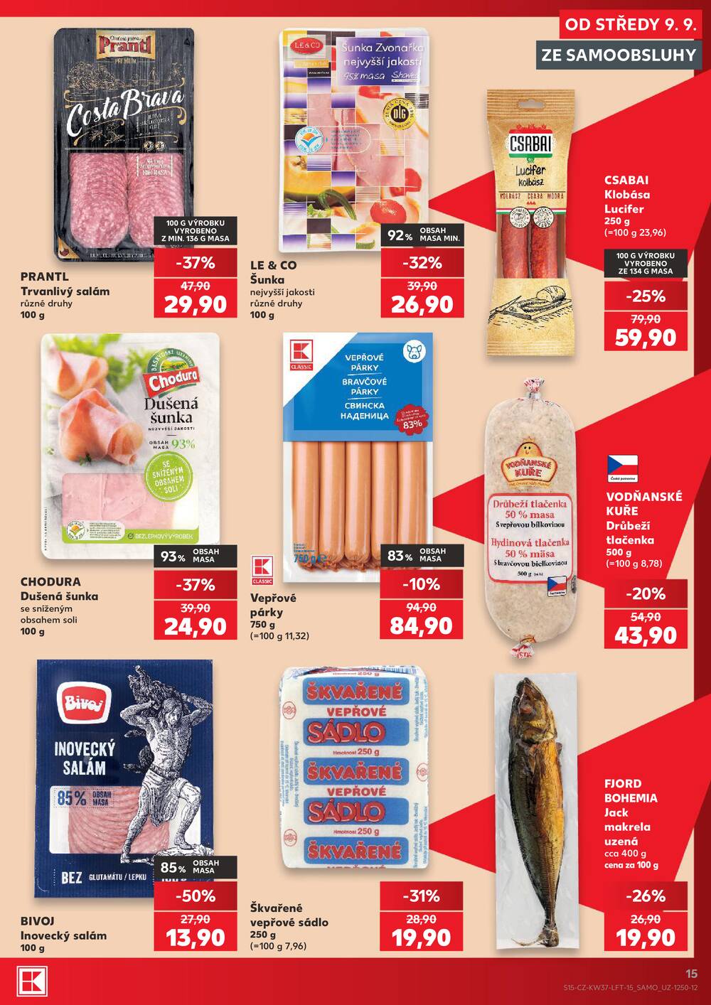 Kaufland 9.9. - 15.9. - Kaufland - Praha 3 (Jarov)