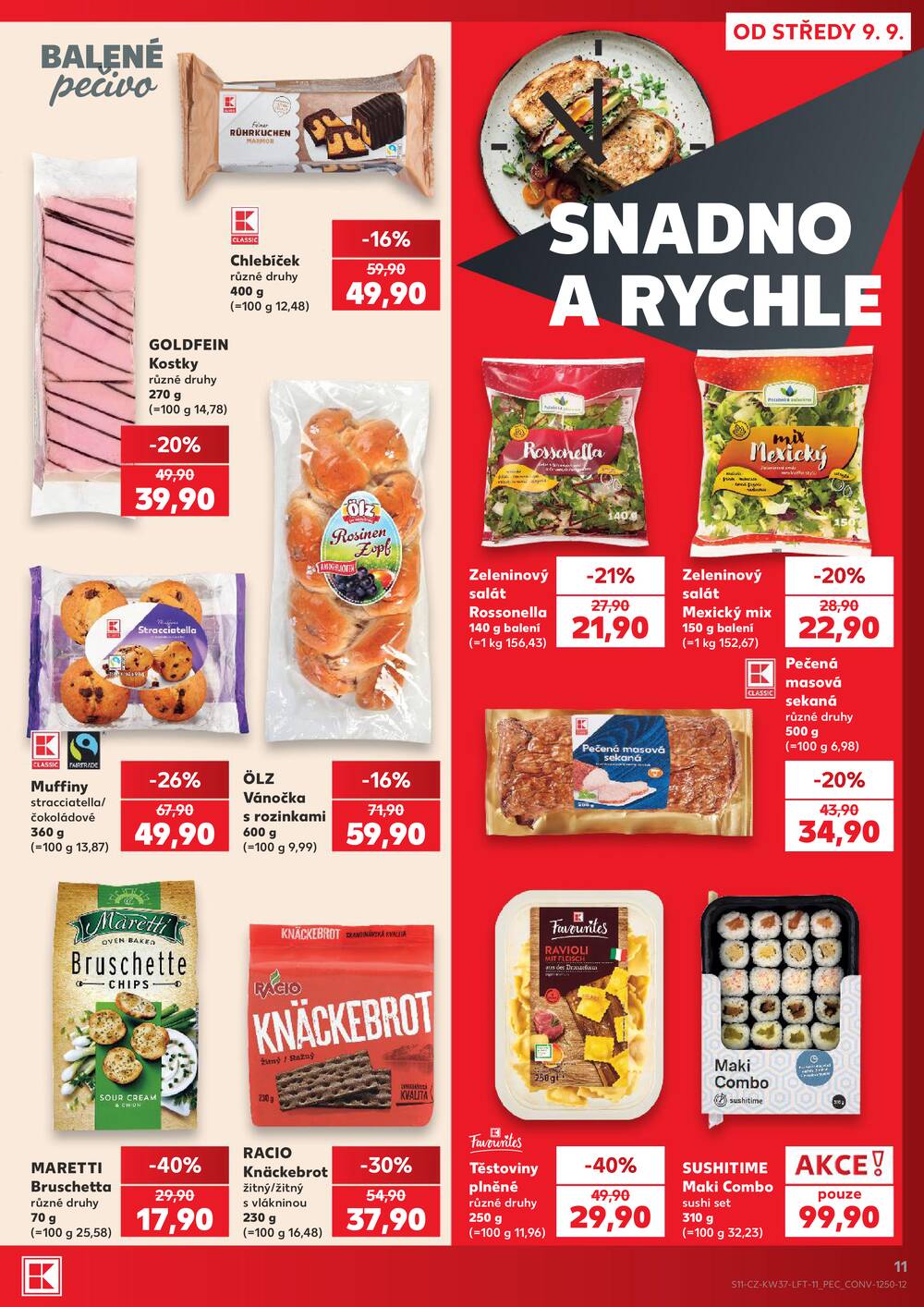 Leták Kaufland - Kaufland 9.9. - 15.9. - Kaufland - Lovosice (Siřejovická) - strana 11