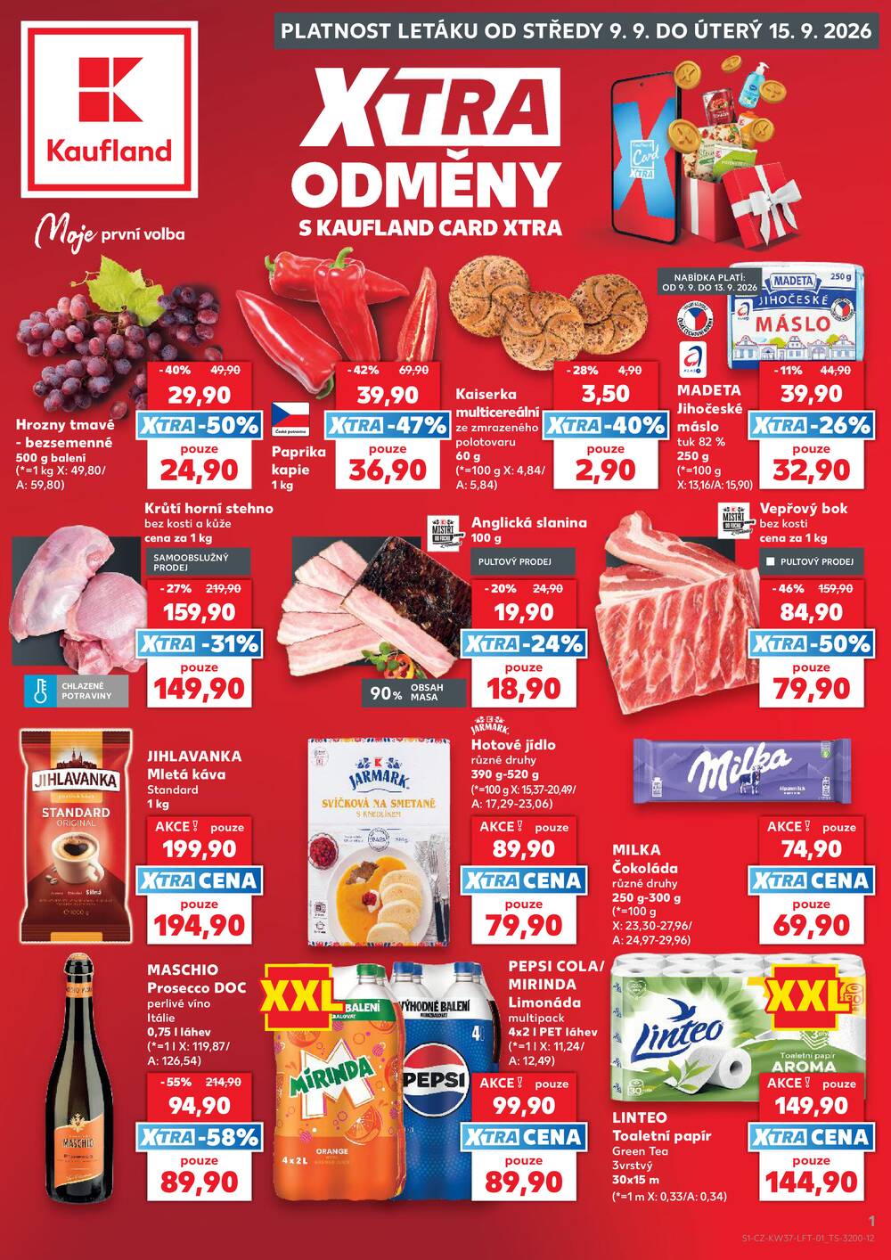 Leták Kaufland - Kaufland 9.9. - 15.9. - Kaufland - Olomouc - Hněvotínská - strana 1 Leták Kaufland - Kaufland 9.9. - 15.9. - Kaufland - Olomouc - Hněvotínská - strana 1