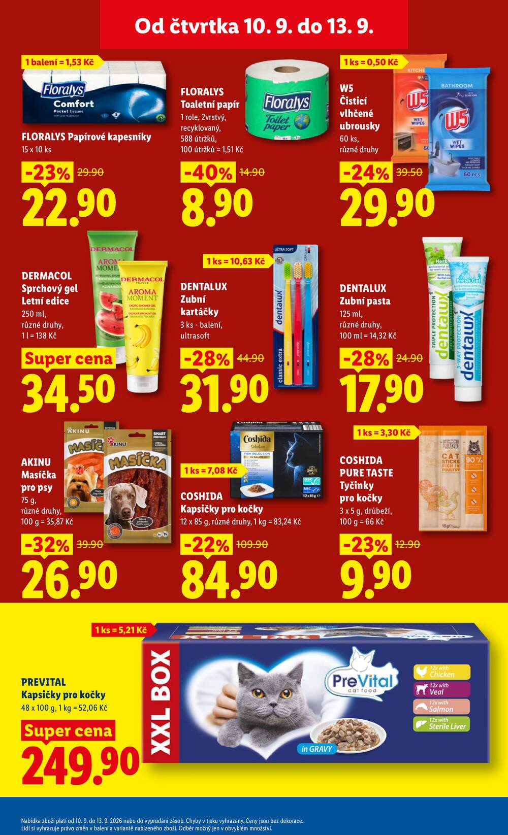 Lidl Čtvrtek od 10.9. do 13.9.2026