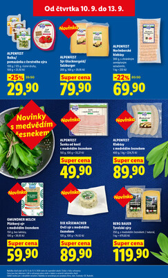 Lidl Čtvrtek od 10.9. do 13.9.2026