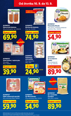 Lidl Čtvrtek od 10.9. do 13.9.2026